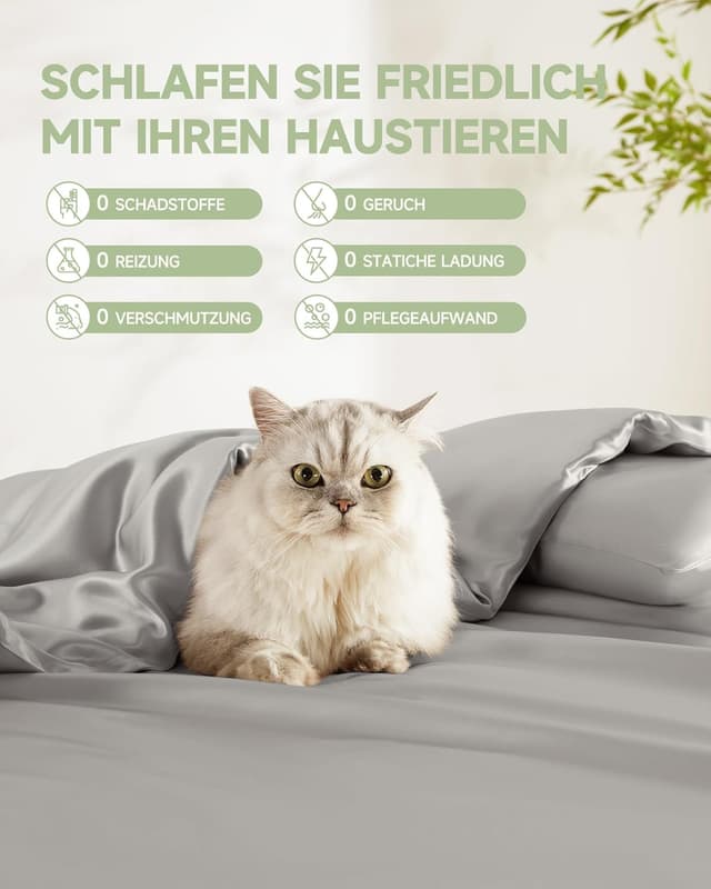 Detalle 2 de THXSILK Seidenbettwäsche Set 2 teilig 2-teilig