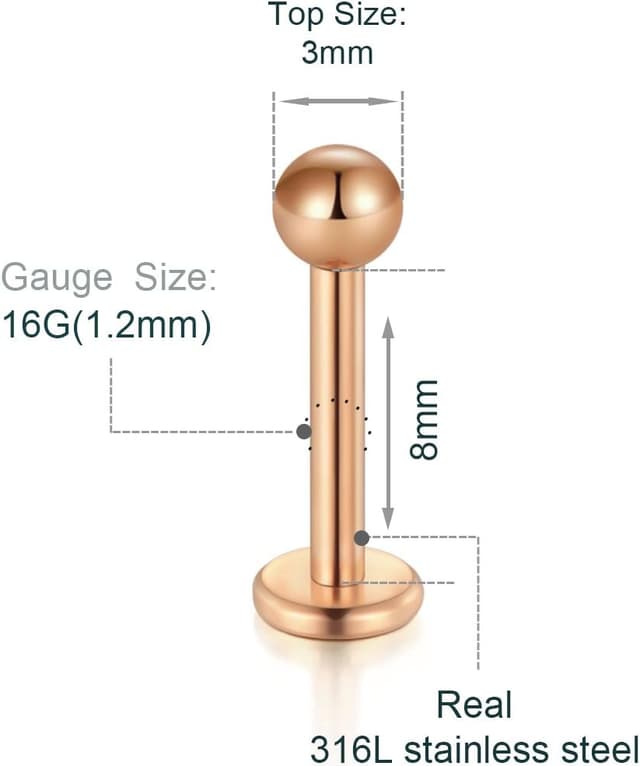 Thumbnail 1 de Briana Williams Lip Labret 8mm 16G