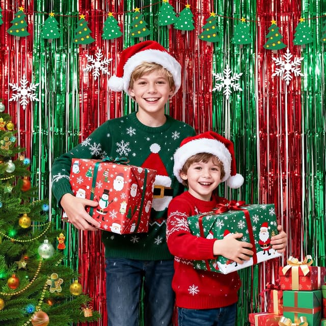 Thumbnail 4 de PVEGOS 3.3 x 8.3 ft glitter tinsel curtain ๐