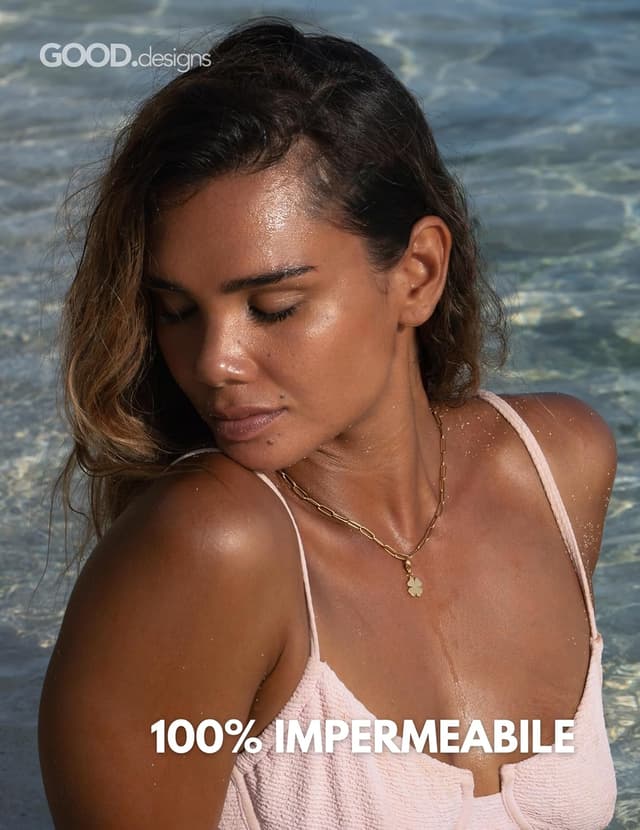 Detalle de GD GOOD.designs Ciondolo charm in acciaio 316L con chiusura a moschettone