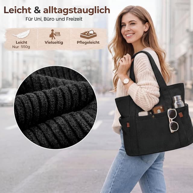 Thumbnail 4 de Captain Blues Cord Tasche Damen 40×36×12 cm