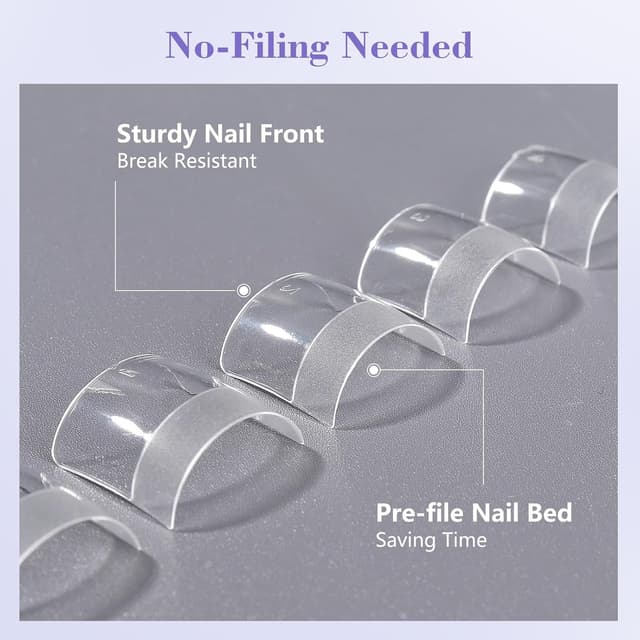 Thumbnail 2 de Adonafy Tips Uñas Acrílicas 240 piezas