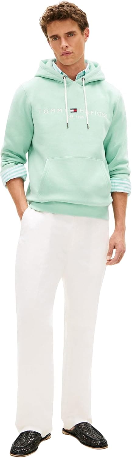 Detalle 2 de Tommy Hilfiger Herren Hoodie „Tommy Logo“ mit Kapuze