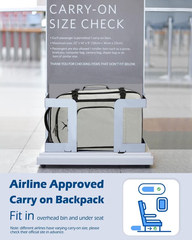 Detalle 2 de Hynes Eagle 40L Reiserucksack Hellgrün