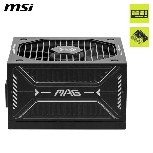Detalle 2 de MSI MAG A750GLS PCIE5 ATX 3.1 Netzteil (750 W, 80 PLUS Gold, Native 12V-2x6, modular)