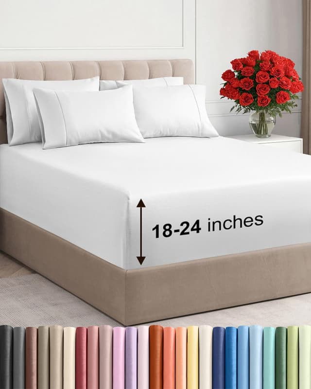 Detalle de CGK Unlimited Queen Deep Pocket 18-24" Sheets