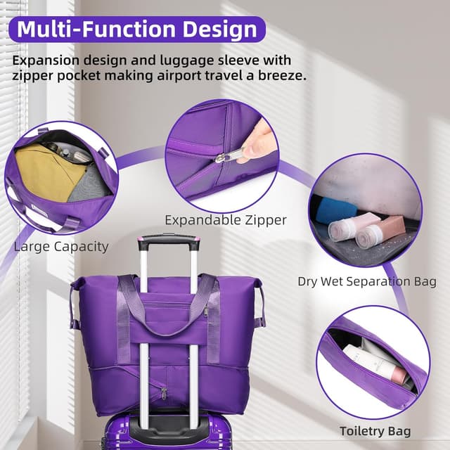 Thumbnail 4 de LARVENDER Luggage Sets 3 Piece 20" Carry-On