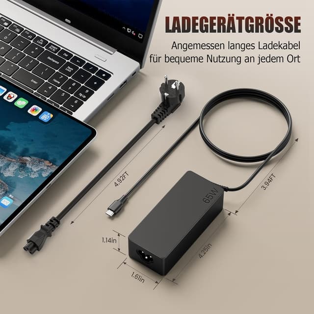 Thumbnail 6 de VUOHOEG USB C 65W Netzteil für Lenovo