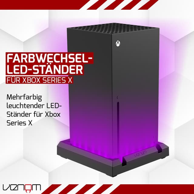 Detalle 2 de Mehrfarbiger Konsolenständer mit LED für Xbox Series X