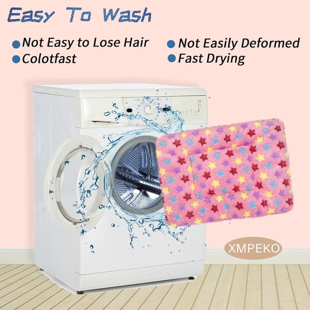 Detalle 2 de XMPEKO 3 Peck Small Animal Plush Bed (40 x 30 x 3cm) – fleece cage bedding mat