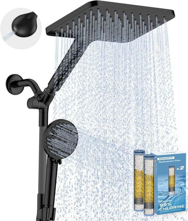 Thumbnail 6 de MakeFit Dual Filtered Rain Shower Head with Hard Water Filter