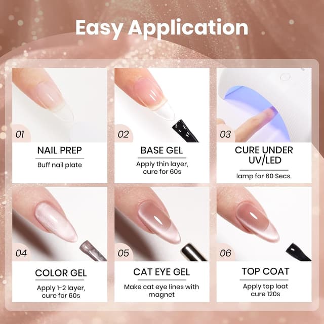 Detalle 2 de Beetles Nude Cat Eye Gel Polish 15ML