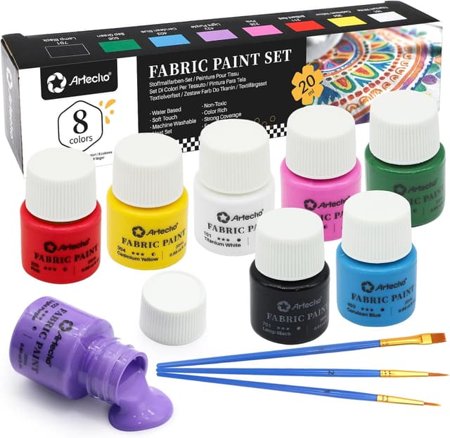 Detalle de Stofffarbe Artecho 8 Farben 20 ml