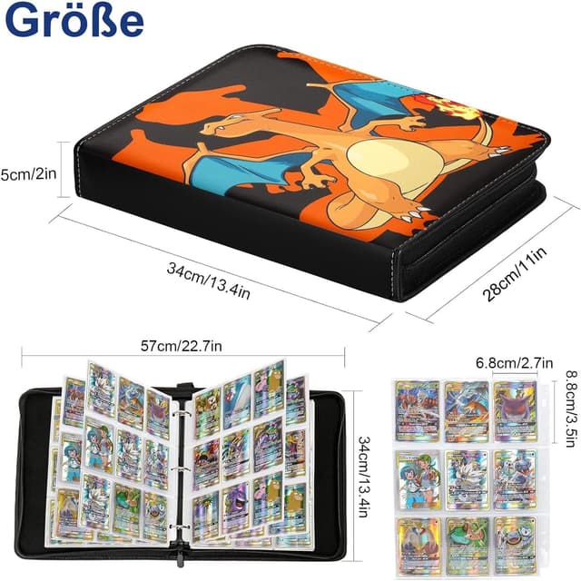 Detalle 2 de Sammelalbum für Pokemon Karten 50 Seiten