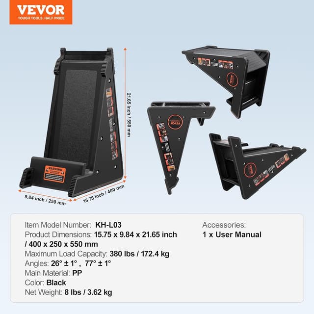 Thumbnail 6 de VEVOR livellatore per scale e stabilizzatore per scale fino a 172,4 kg