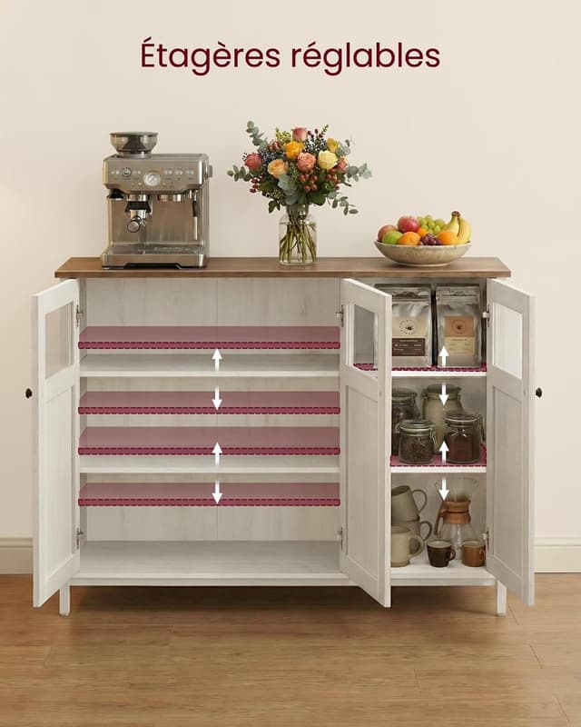 Thumbnail 4 de VASAGLE LSC099WJ02 Buffet 3 portes 🍽