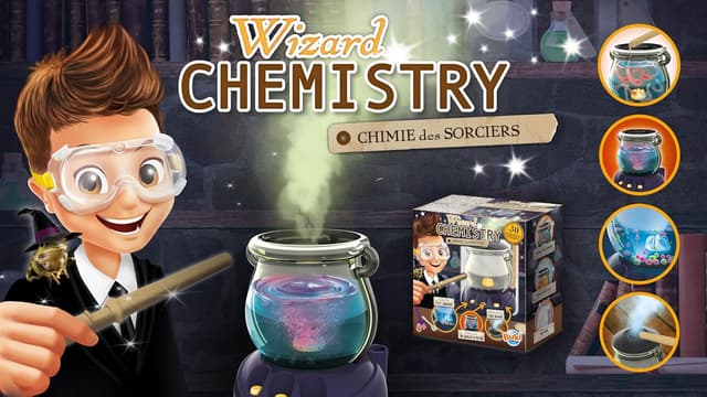 Detalle de Buki Chimica dei maghi 8366, kit scientifico con 30 esperimenti