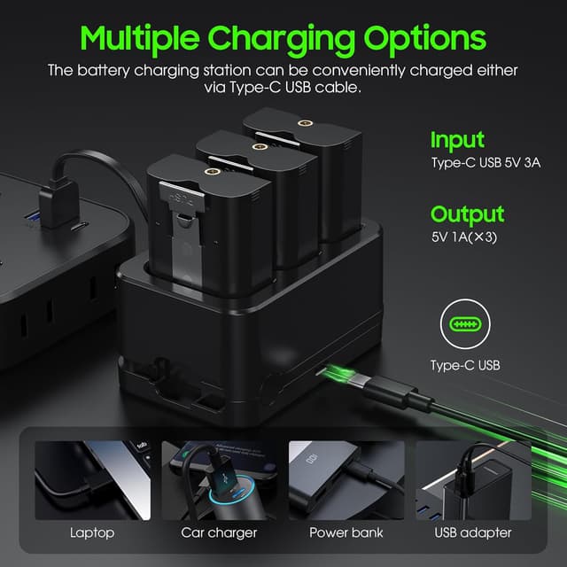 Thumbnail 4 de 3 Pack Replacement Ring Battery 6040mAh