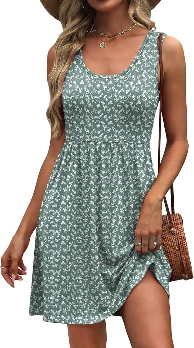 Imagen de WIHOLL Women’s Summer Dress 2026 A-Line Sleeveless Sundress with Pockets en OfertitasTOP