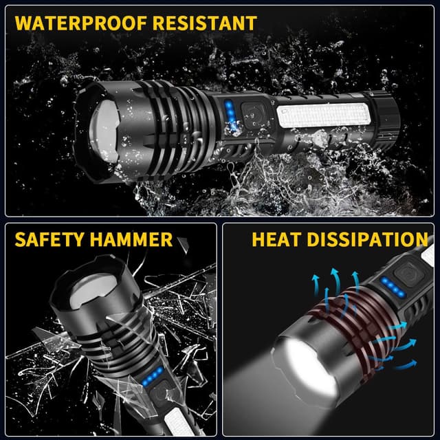 Thumbnail 5 de ZioeYiue Rechargeable Flashlight 4-Pack