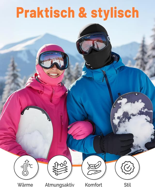 Thumbnail 6 de GXCROR Balaclava Sturmhaube winddicht & warm