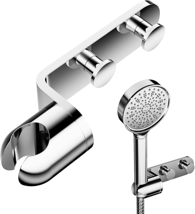 Detalle de Cobbe Shower Head Holder 360° chrome mount