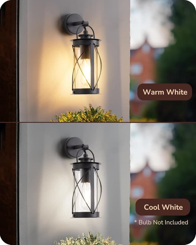 Thumbnail 6 de EDISHINE Vintage Wall Light IP44 Anthracite 🏮