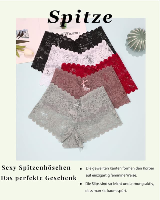 Thumbnail 4 de ALL OF ME 5-Piece Culottes Dentelle S-XL