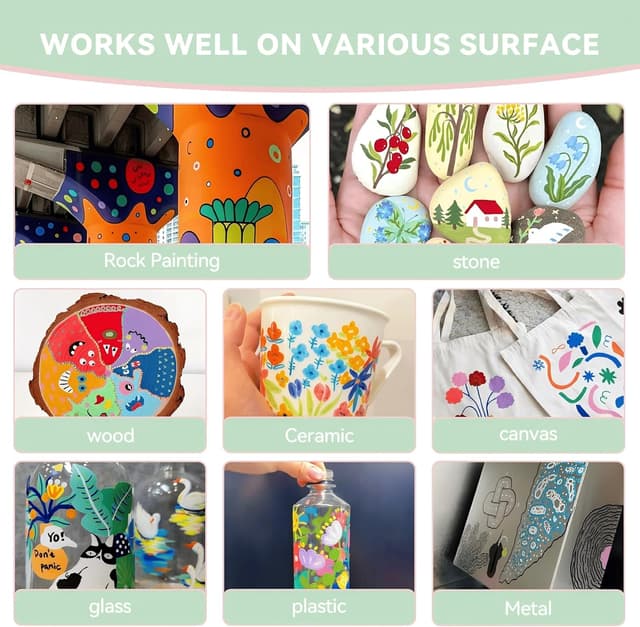 Thumbnail 4 de Arrtx Simptap Top Valve Action 48 colores para pintar piedras