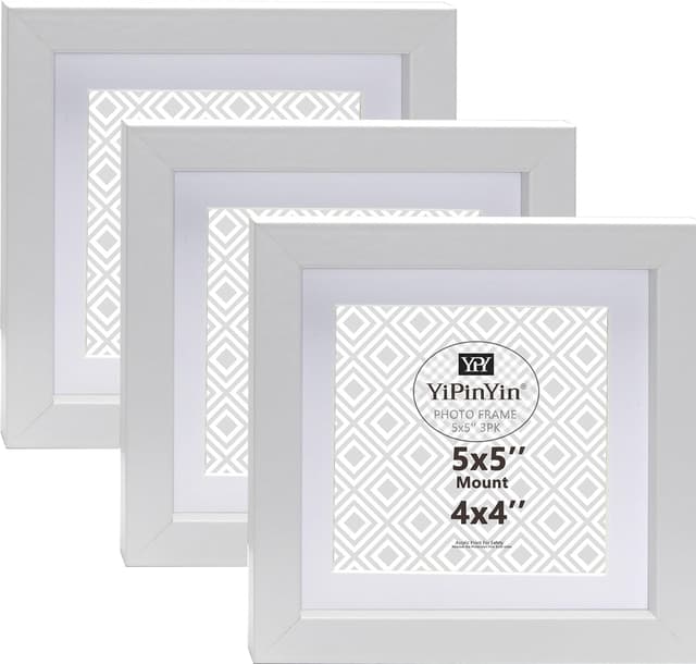 Detalle de YiPinYin White 5x5 Photo Frame Set