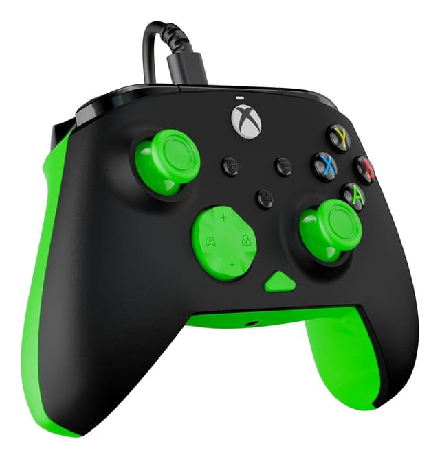 Detalle de Turtle Beach Rematch Core (Schwarz/Grün) – kabelgebundener Gaming-Controller für Xbox Series X|S, Xbox One & Windows-PCs