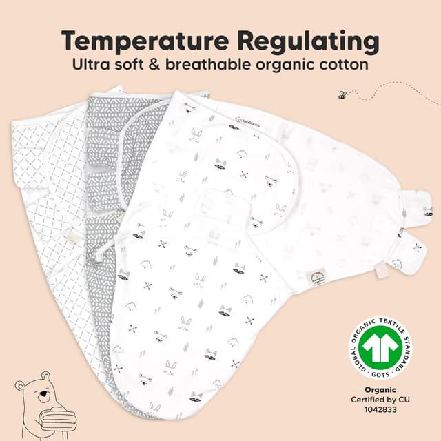 Thumbnail 3 de 3-Pack Organic Baby Swaddle Sacks