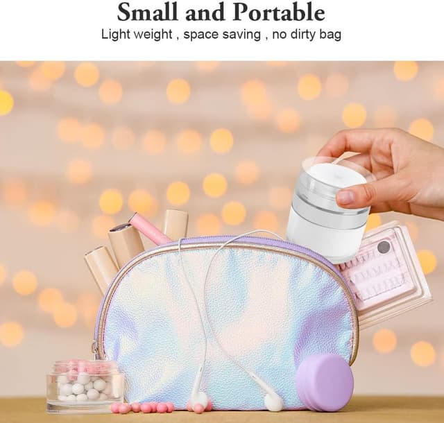 Detalle de HOTUT Airless Pumpspender (3er-Set) – nachfüllbare Vakuum-Kosmetikbehälter mit Deckel für Reise & Zuhause