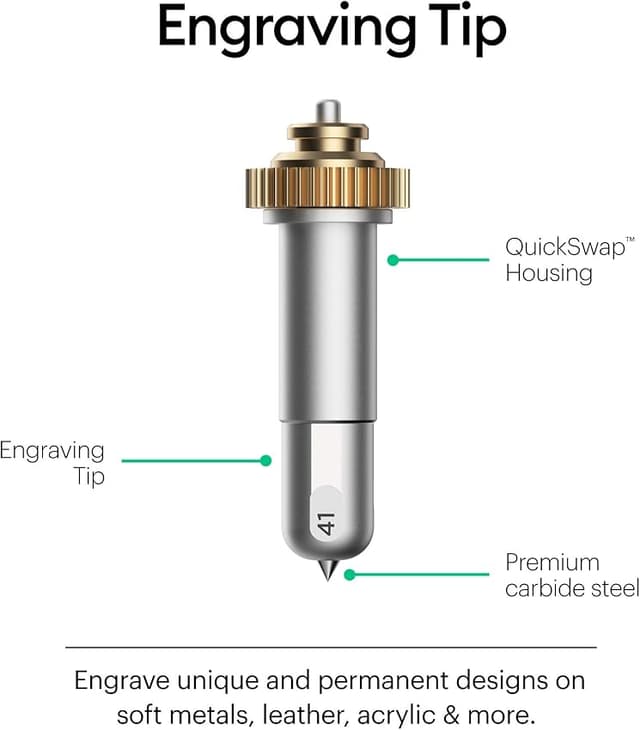 Detalle de Cricut Cuchillas de repuesto para corte profundo, 2 uds. ✂