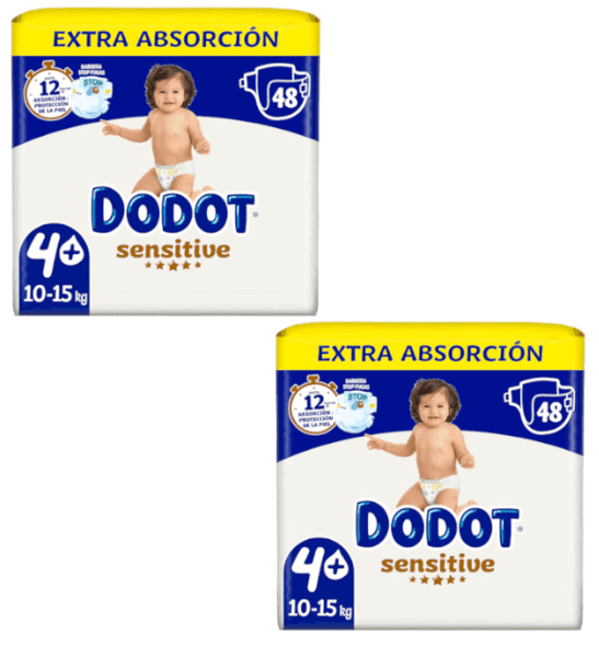 Detalle de Dodot Pañales Sensitive T4+ Extra-Jumbo 2x48 uds 👶