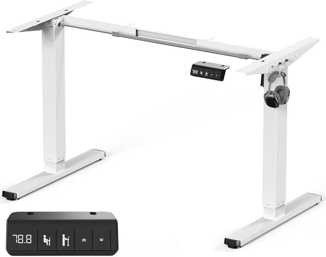 Thumbnail 6 de VOSATRON elektrisch höhenverstellbares Tischgestell mit Memory-Steuerung, Antikollision und starken Motoren (schwarz)