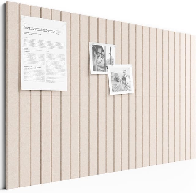 Detalle de Bumusty felt cork board alternative tiles (6-pack) for offices, classrooms and home