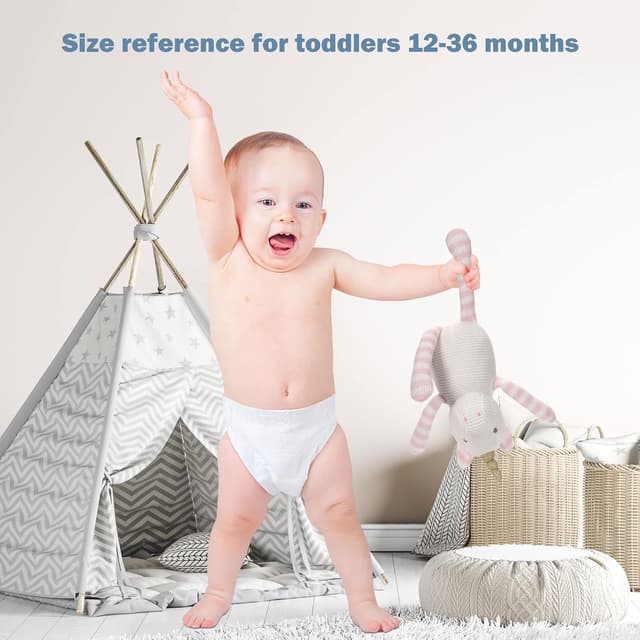 Detalle 1 de FLUFFYFUN Organic Baby Soft Toys Pink Unicorn Teddy (7.1") for Newborns