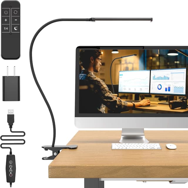 Detalle 2 de Mojimdo Schreibtischlampe 77 LED 40 cm 📗