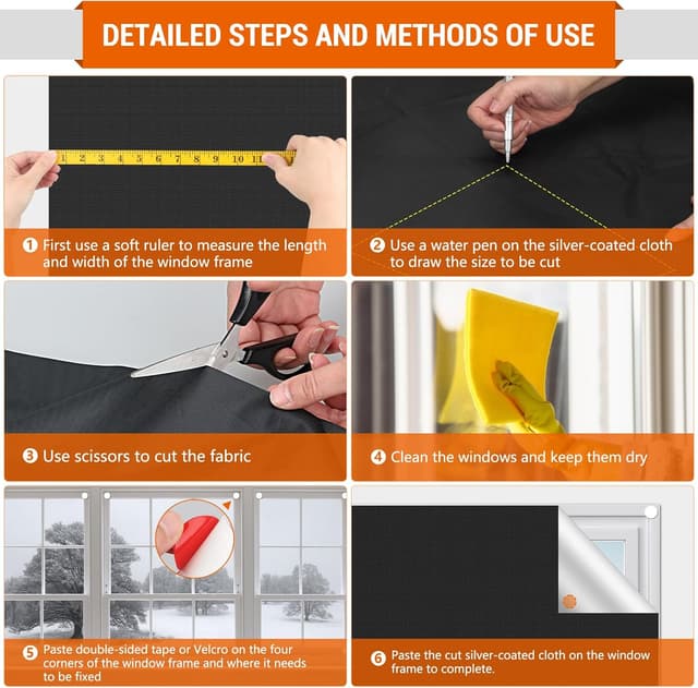 Thumbnail 3 de MOCOBO Temporary Blackout Blinds 300x145cm