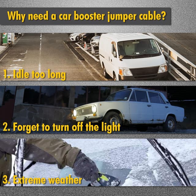 Thumbnail 4 de CARTMAN 4 Gauge 20 Ft Jumper Cables