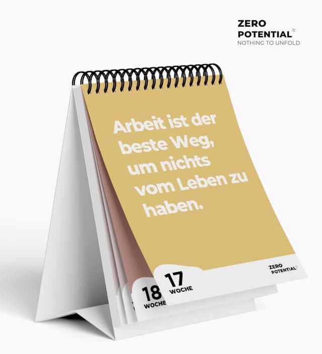 Detalle de Demotivierender Kalender 2025 A6 📅