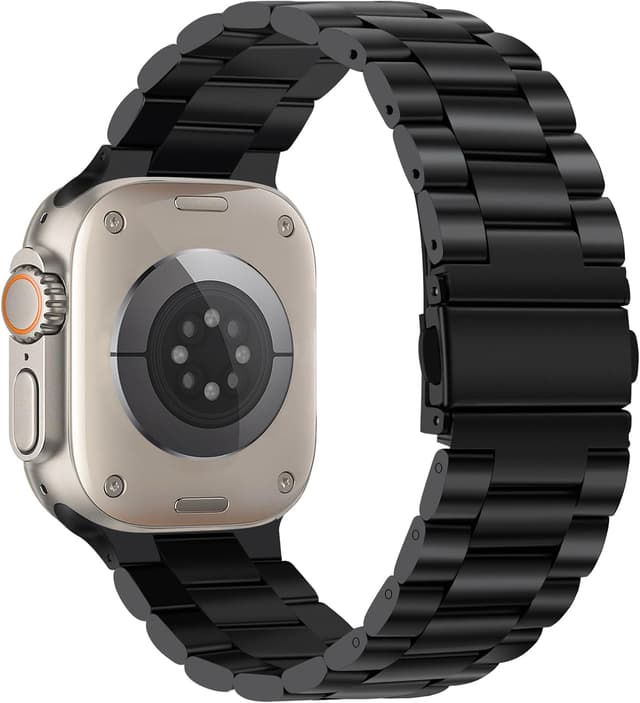 Detalle de Tasikar stainless steel metal strap for Apple Watch (49mm–38mm) including Ultra models
