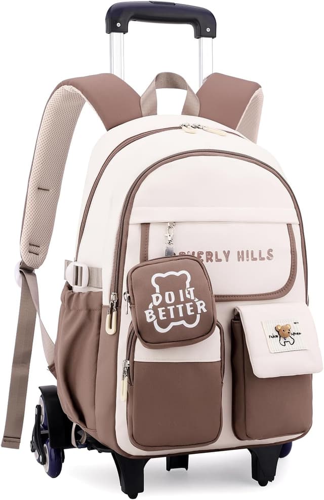 Detalle de IvyH sac à dos à roulettes enfant (cartable à 6 roues) pour primaire et collège