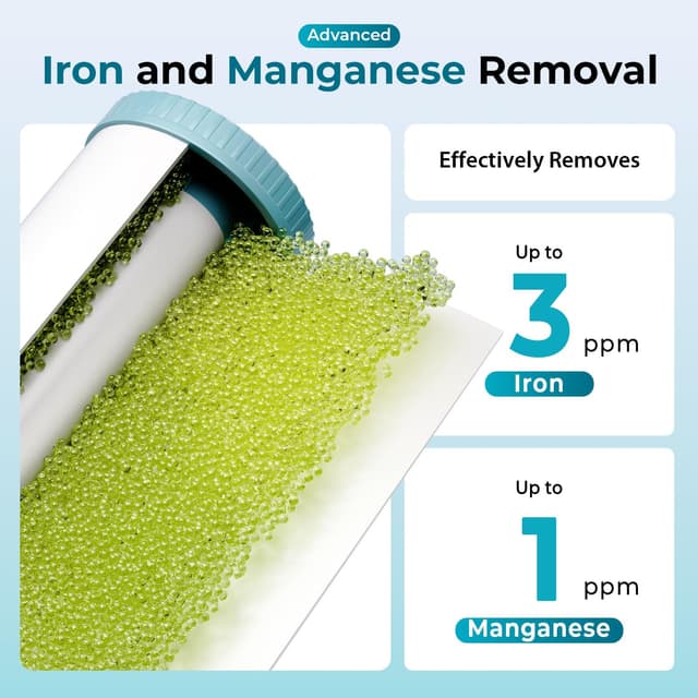 Detalle 2 de iSpring WGB31BM Filtro de agua 3 etapas 10 x 4,5