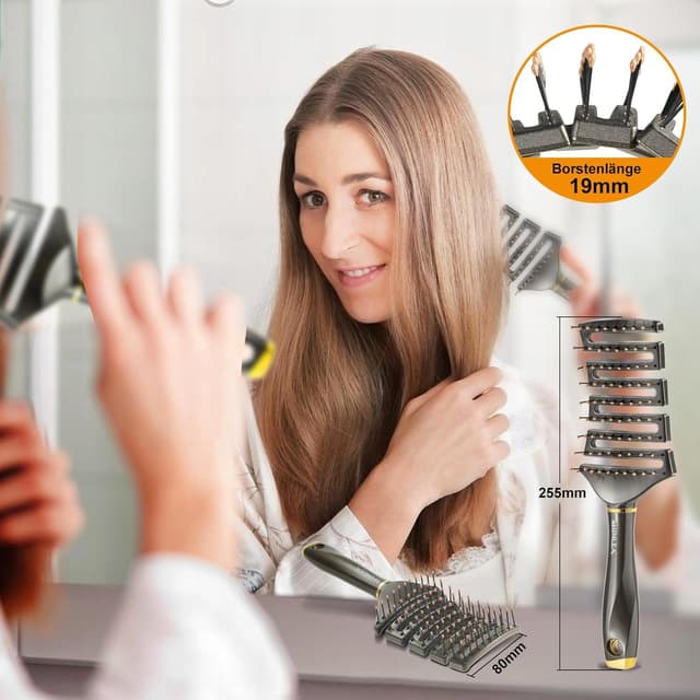 Thumbnail 2 de SHINLEA Haarbürste Ohne Ziepen für dickes Haar