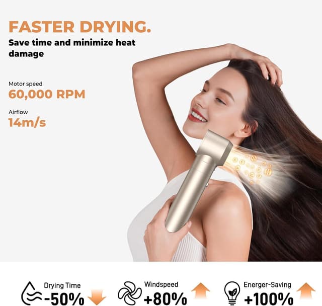 Detalle 1 de Hair Styler 5 in 1 Magic Hairstyler 1000W Hair Dryer Brush with Detachable Heads