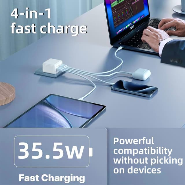 Thumbnail 5 de USB C Multi Charger 4‑Port for Phones