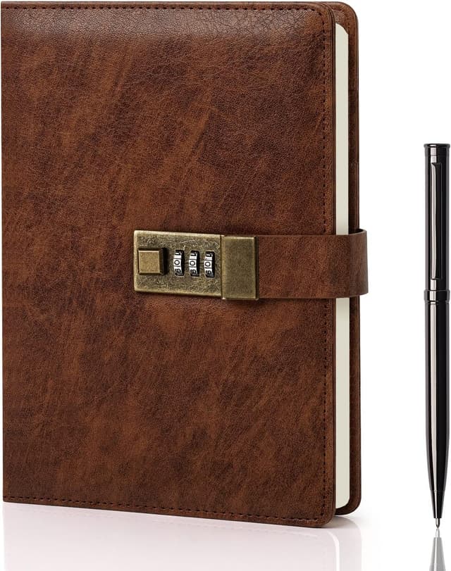 Thumbnail 6 de WEMATE Lock Diary with 240 pages A5