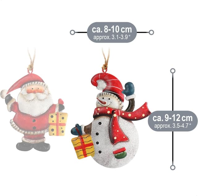 Thumbnail 2 de COM-FOUR® 6X pendentifs métal 🎄